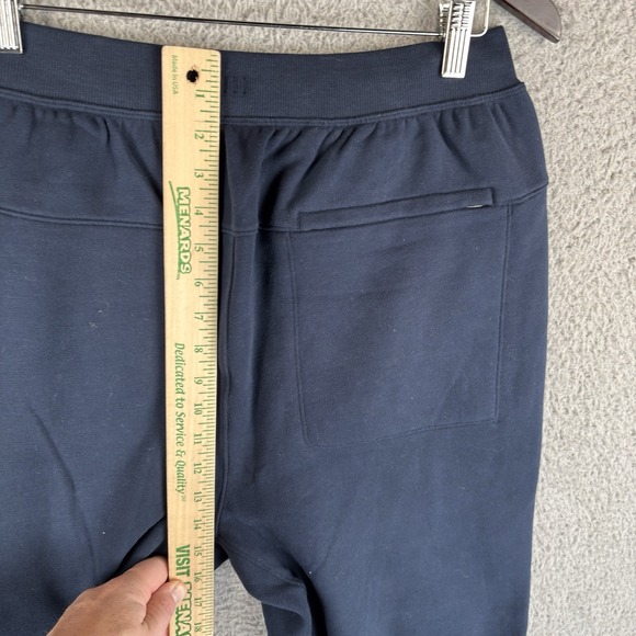 Lululemon Steady State Jogger Pants Men's M Navy Blue Relaxed Fleece Sweatpants - Picture 4 of 7